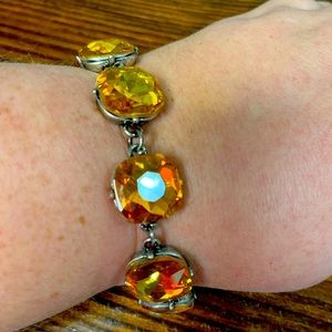 Topaz large stone bracelet